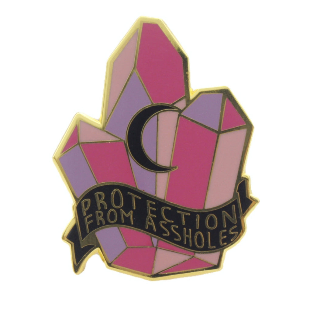 Protection From A--holes Enamel Pin